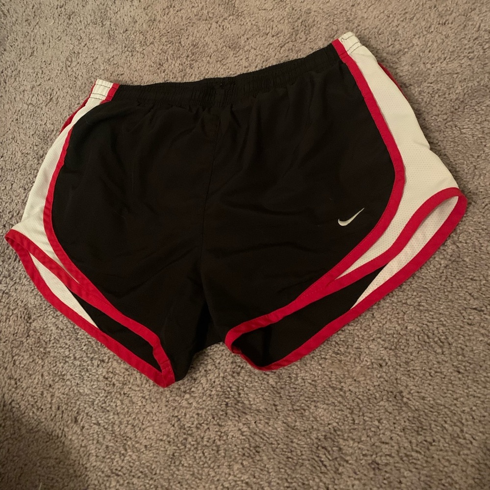 Black and Red Nike XS Athletic Shorts